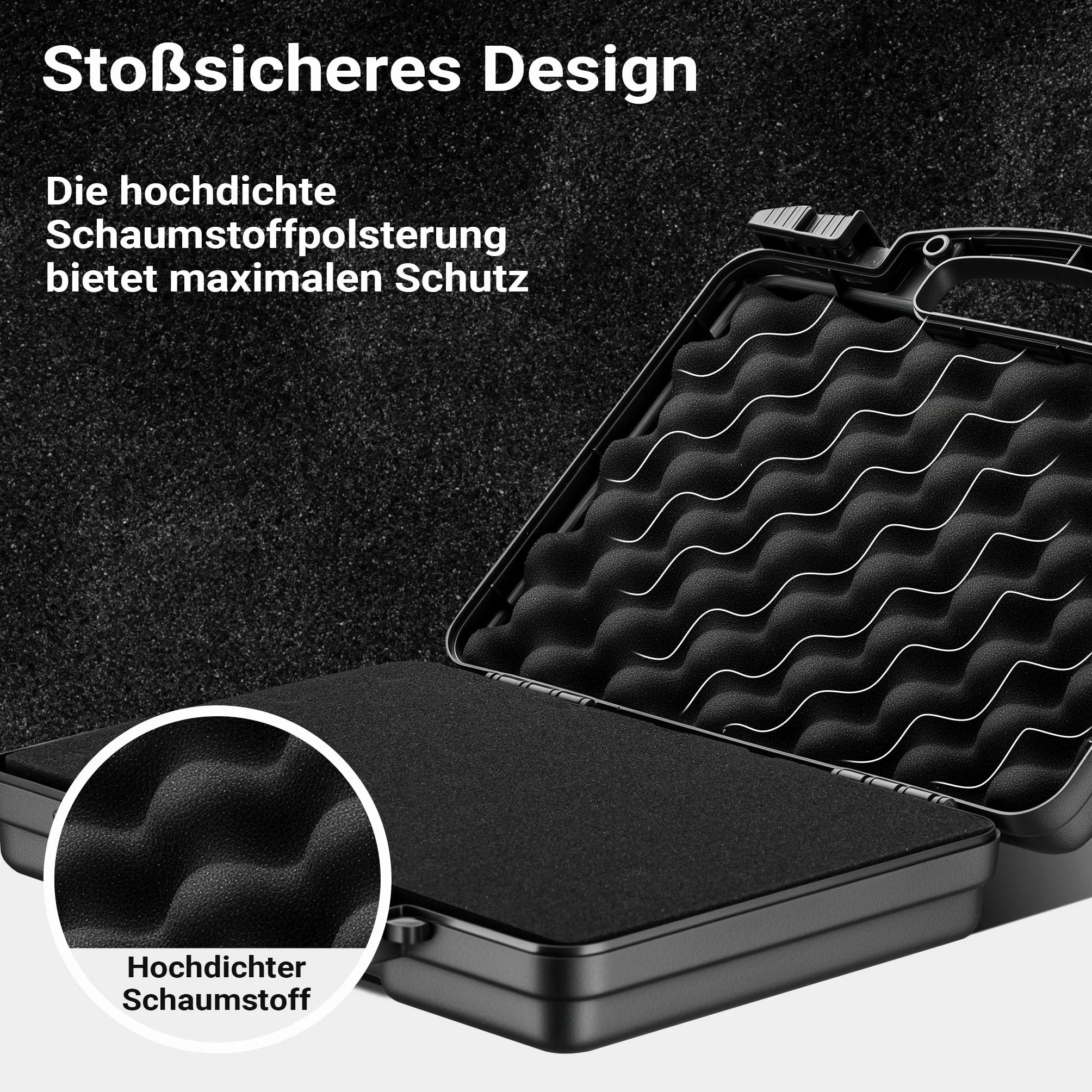 WilTec Mallette pour Armes avec Serrure, Valise pour armements Longues en PP, Valise pour arcs et fusils