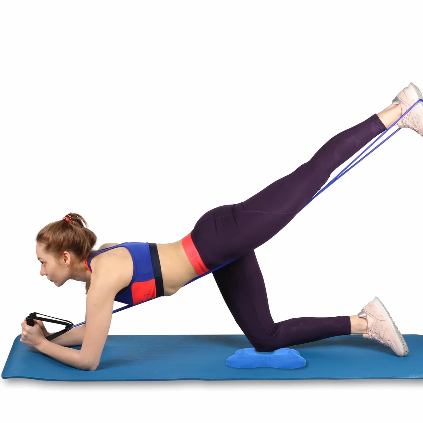 Lot de 2 genouillères antidérapantes pour yoga, yoga, pilates, entraînement, yoga, bolster, sport et fitness