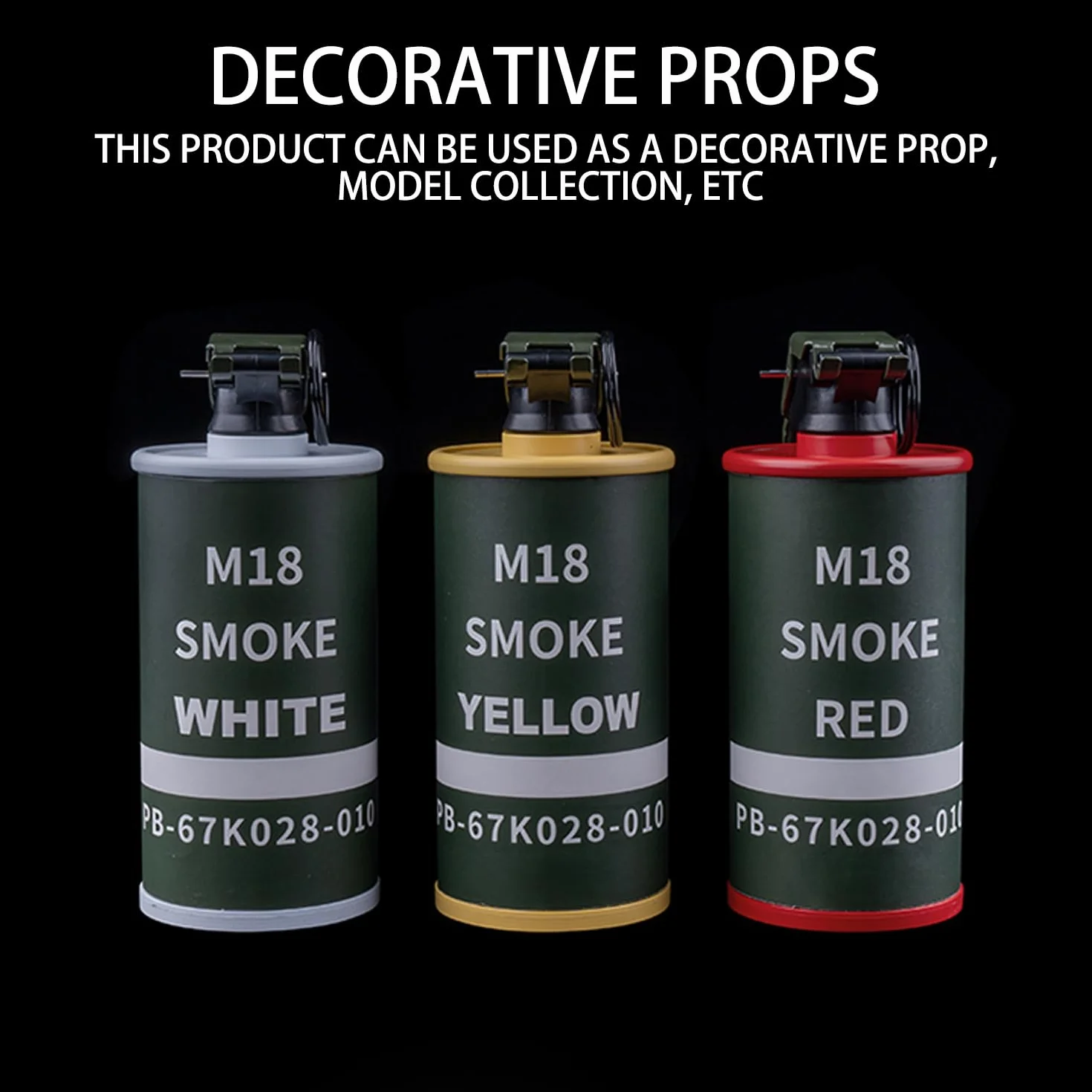 Airsoft Grenade Jouet Modèle Grenades en Plastique CS Airsoft Tactical Gear Accessoires pour Cosplay Film Requirements Outdoor