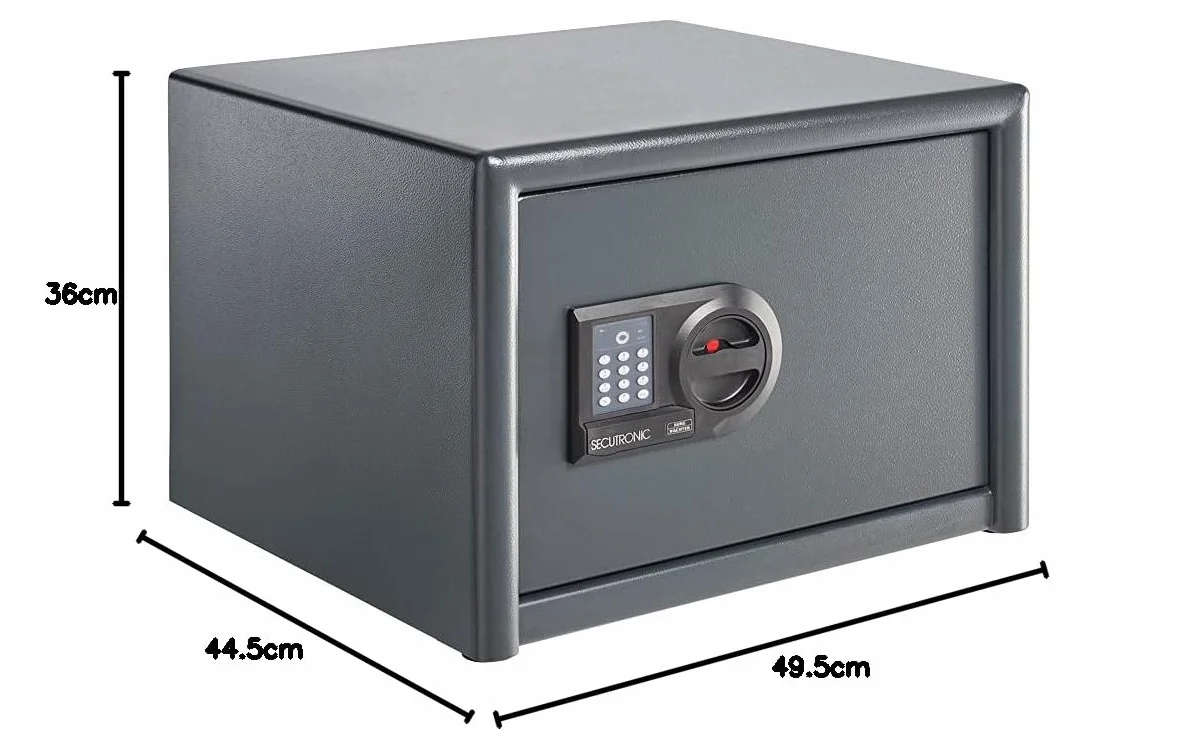 BURG-WÄCHTER Coffre-fort pour armes de poing, Serrure électronique, Degré de résistance 0, Antieffraction EN 1143-1, Sécurité S2, Contrôlé VdS, 28 l, 60 kg, Magno M 520 E
