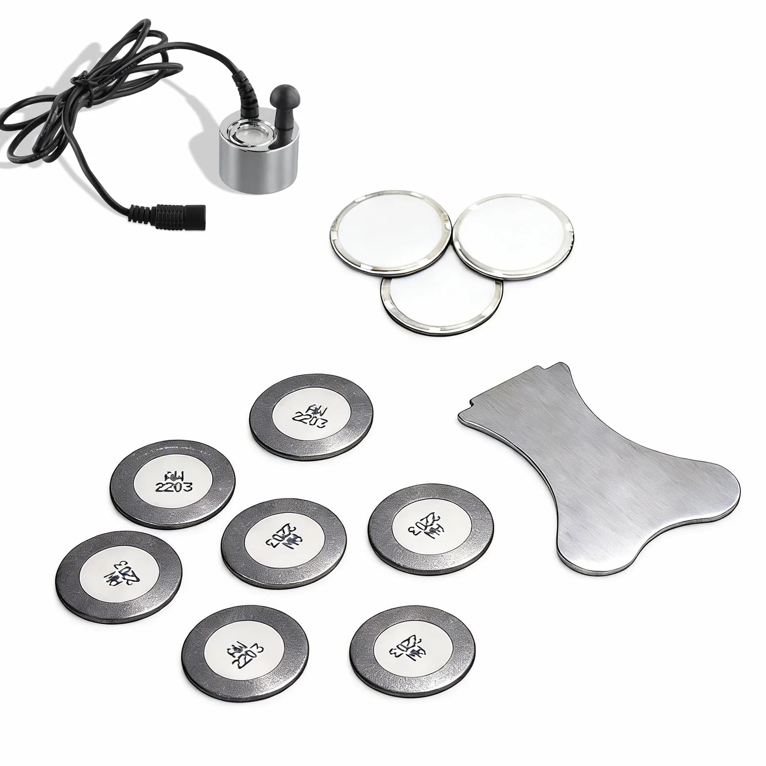 Kit Accessoires Humidificateur Brumisateur Ultrasons Disques Céramique 20mm 10 Pièces Membrane Atomiseur 1,7 MHz Étanchéité