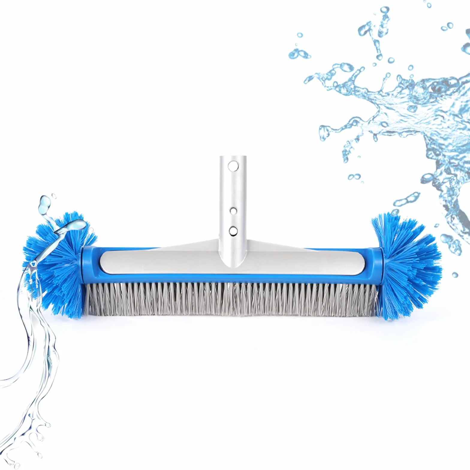 FIFBANG Brosse de Piscine 43cm Plastique Éponge Ronde Nettoyage Carreaux Salle de Bain