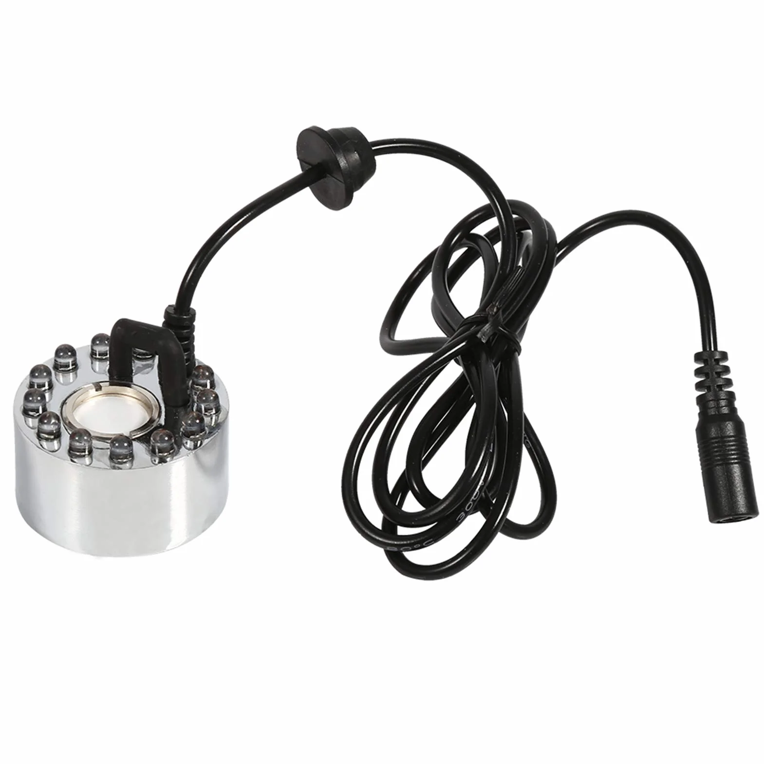 TOPINCN Mist Maker Atomiseur LED 24V 12 LED Changement de Couleur Ultrasons Brumisateur Fontaine Humidificateur