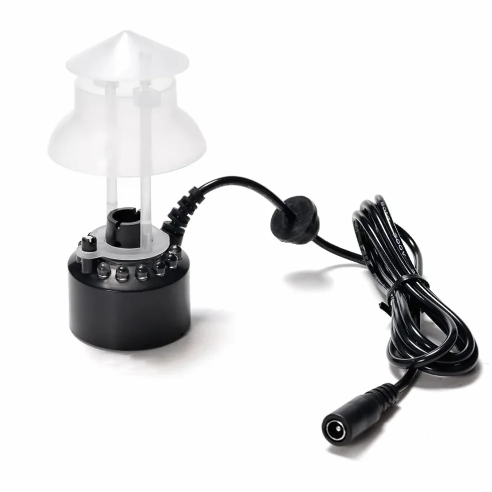 Monsieur Fogger Mist Maker 12 LED Machine à Brouillard Ultrasons avec Splash Guard Prise UE