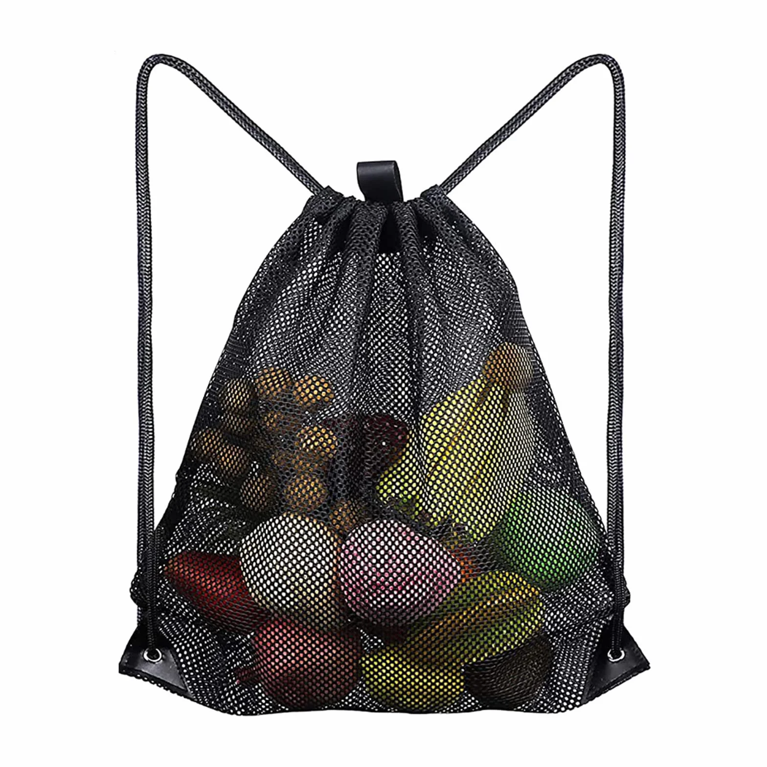 Helweet Sac à dos en Maille, Sac de plage en Maille, Sac Filet en Nylon, Sac à Dos à Cordon, Sac à Dos Plage, Sacs à Cordons Réglable, pour la natation, la plongée, le voyage, la salle de sport