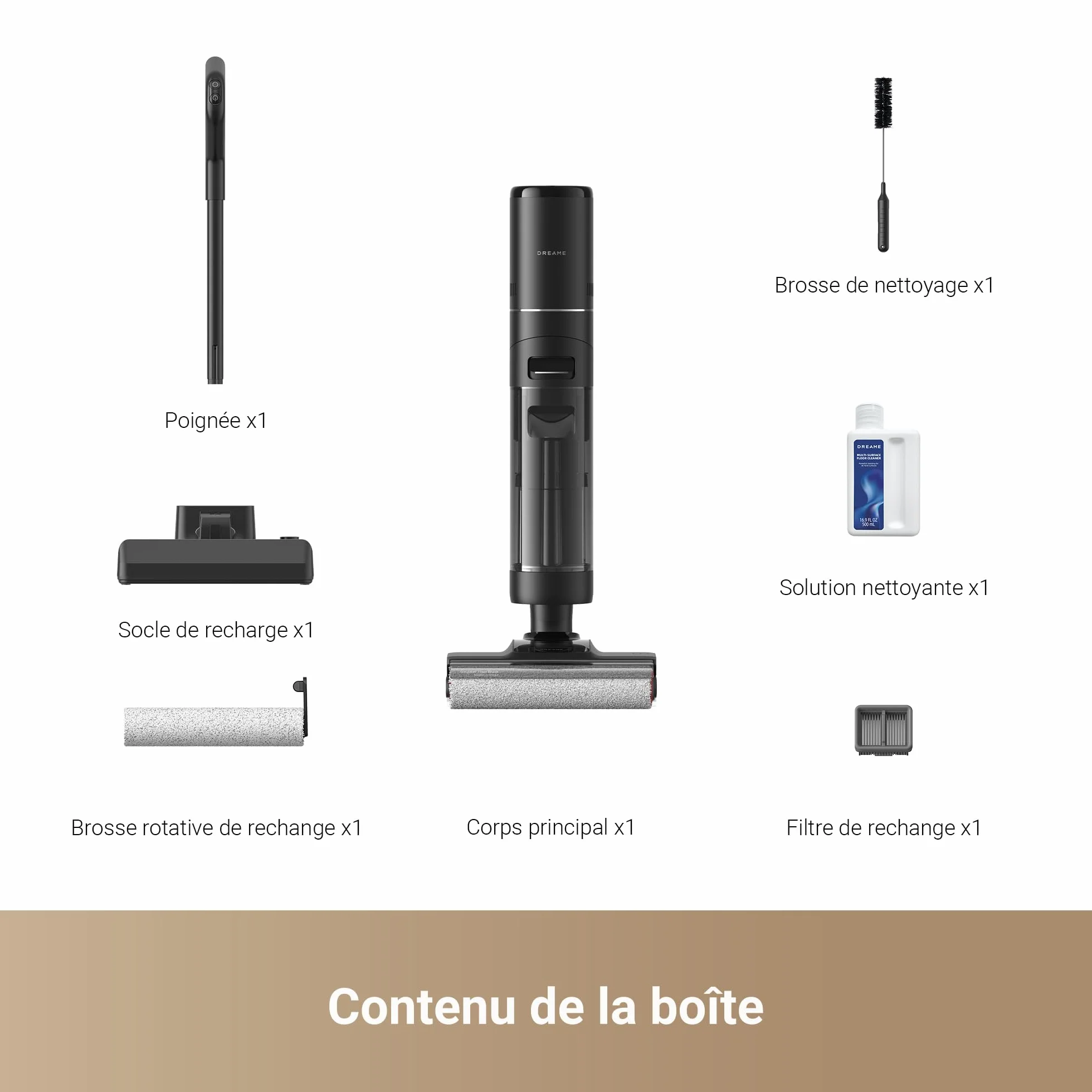 Dreame H12 Pro Ultra Aspirateur Laveur sans Fil 16000 Pa Brosse 2 Bords