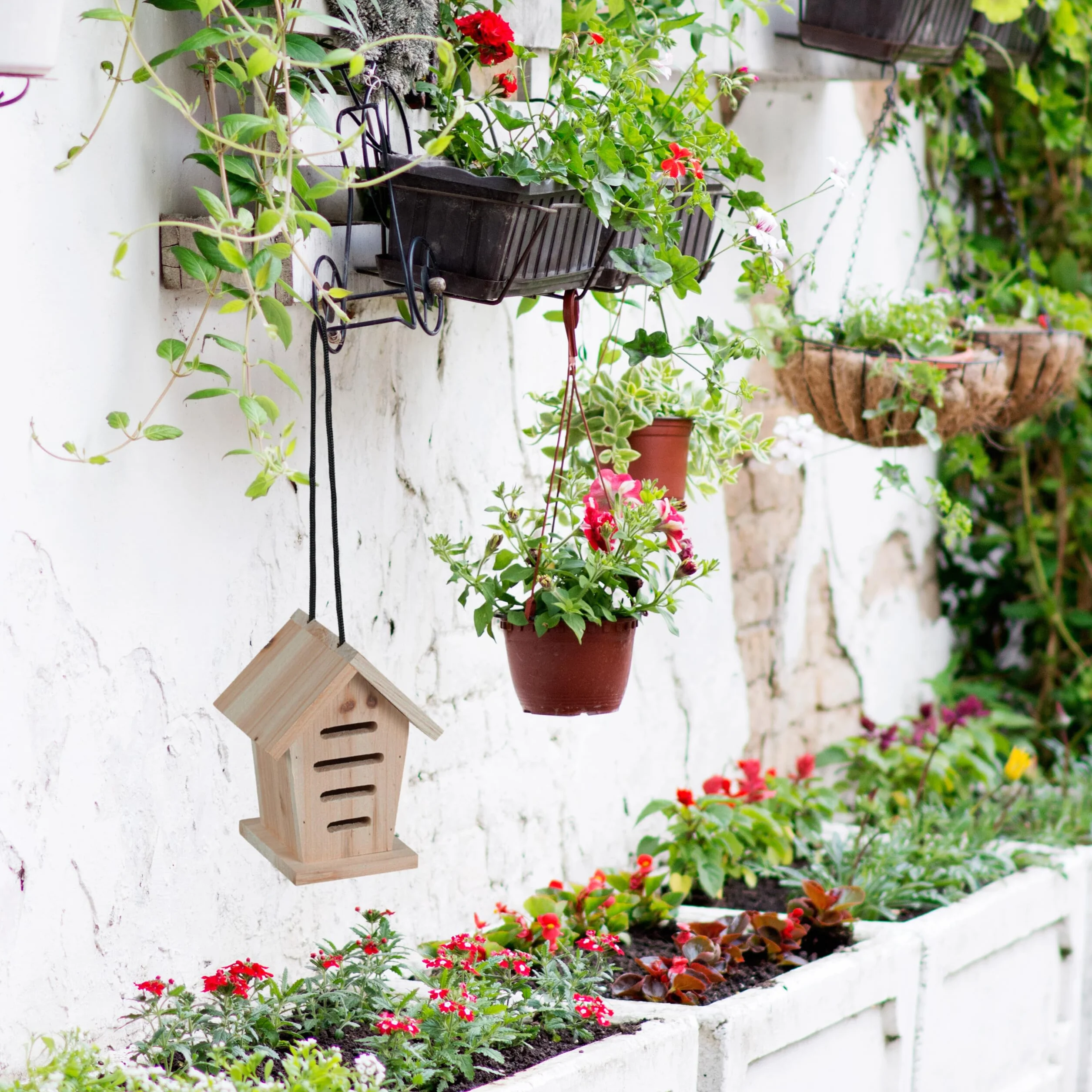 Relaxdays Hôtel à Insectes en Bois Non traité Lot de 2 pour Jardin