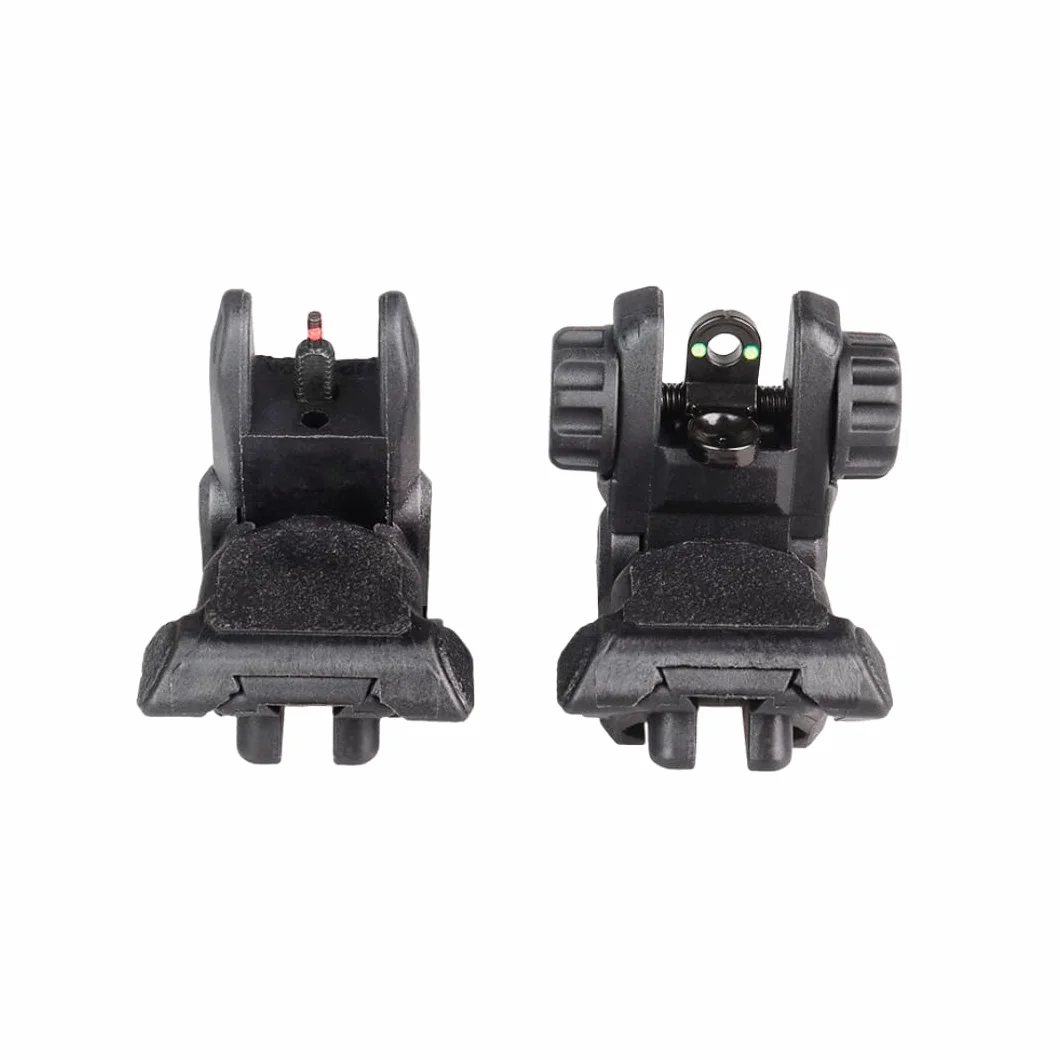 Fibre Optique Pliable Nylon Retourner vers Le Haut Avant arrière aperçus s'ajustent P/W 21MM Rails