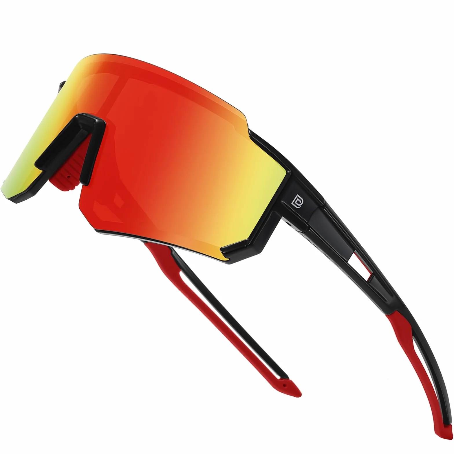 DUCO Lunettes de soleil de sport polarisées pour homme et femme Protection UV400 Baseball Cyclisme Course à pied Pêche Lunettes de soleil DC0068