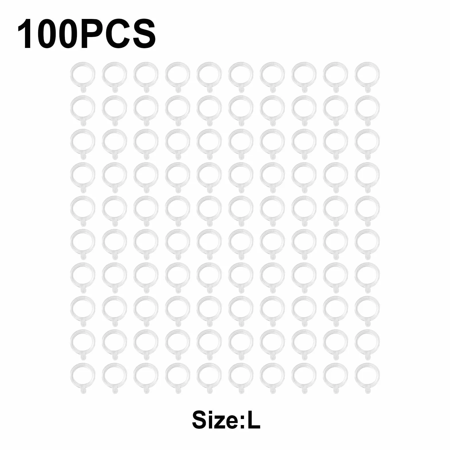 Bandes Élastiques Transparentes en Pellets pour Appâts de Pêche à la Carpe, Trois Tailles (L)