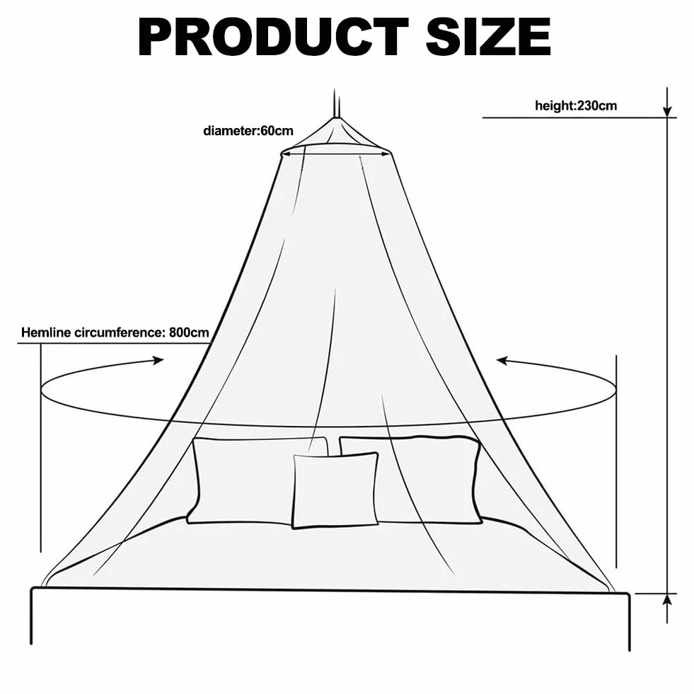 Moustiquaire de lit Dome, Moustiquaire pour Lit Double, Grand Moustiquaire pour Lit, Facile à Installer, pour Un Usage Domestique Intérieur et Extérieur pour Prévenir Les Moustiques - Rose