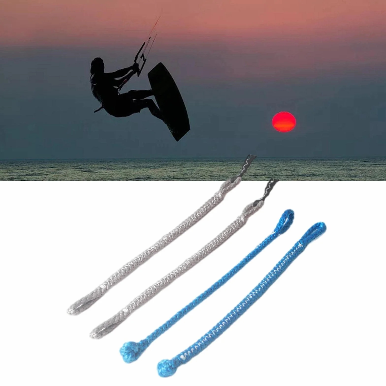 Queues de cochon universelles pour kitesurf 1000 kg Rouge Bleu