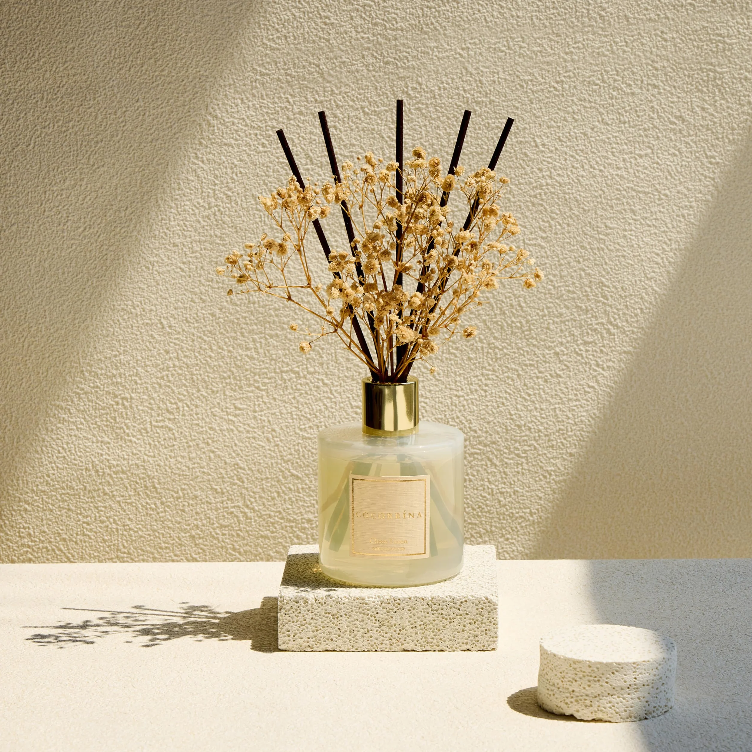 COCORRÍNA Reed Diffuseur 200ml avec Bâtonnets, Parfum pour Salle de Bain