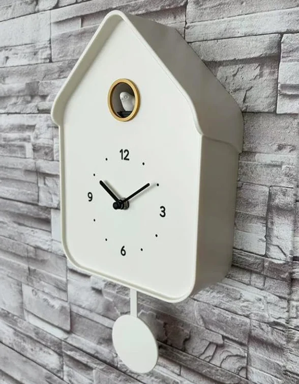 Horloge Coucou Blanc 20.6x39cm