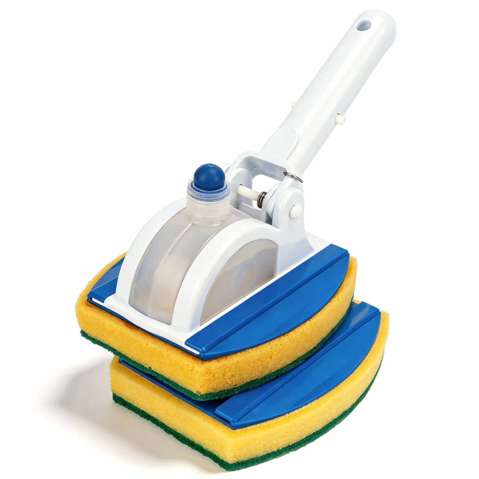 Brosse Éponge Piscine 25 cm Articulation 135° avec Éponge de Rechange et Réservoir Détergent
