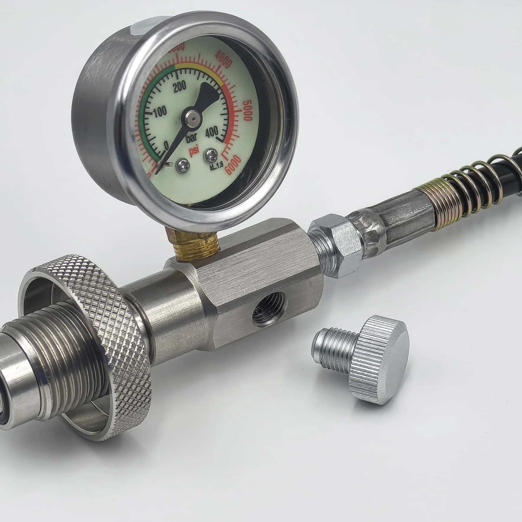 DRYHTEN Réservoir à air comprimé G5/8 (5/8BSPP) - Station de remplissage DIN - Adaptateur de valve HPA - Pour plongée