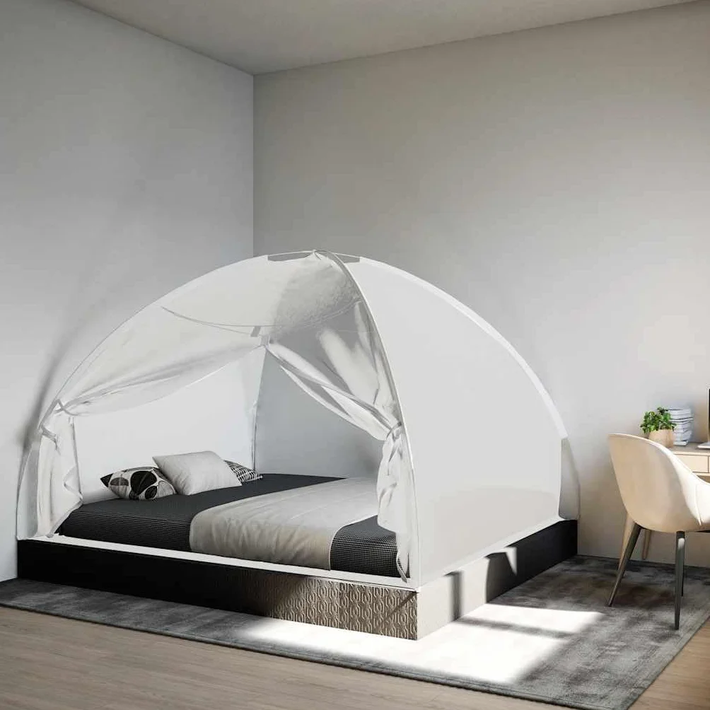 vidaXL Moustiquaire mongole avec Portes 220 Maille Blanc 200x180x135cm
