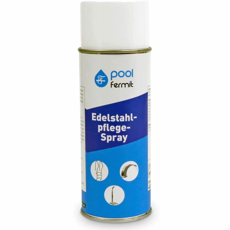 Fermit Spray d'entretien pour Acier Inoxydable, Nettoyage et Protection des Surfaces Métalliques Mates et Brillantes