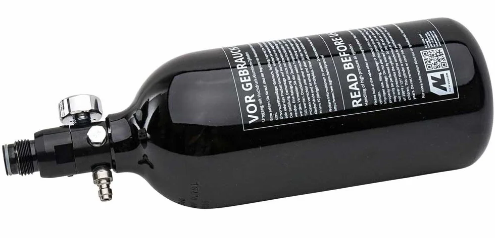 Bouteille d'oxygène aluminium Paintball HP 200 Bar 0,8l