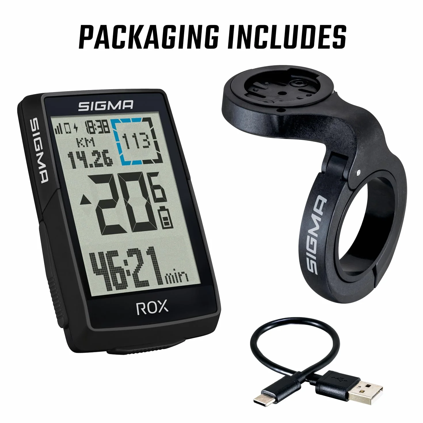 SIGMA ROX 4.0 SE| Édition spéciale |Ordinateur de vélo sans Fil GPS & Navigation INCL. OVERCLAMP Butler | Navigation GPS extérieure avec altimétrie | Compatible avec Les vélos électriques