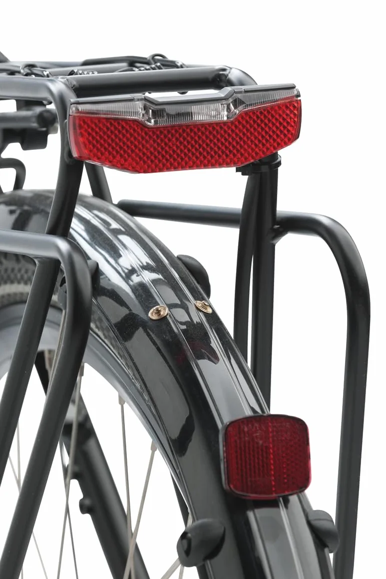 AXA Blueline Rear 50 mm - Feu arrière pour vélo électrique - Connexion 6-12 V - Homologation StVZO - Rouge