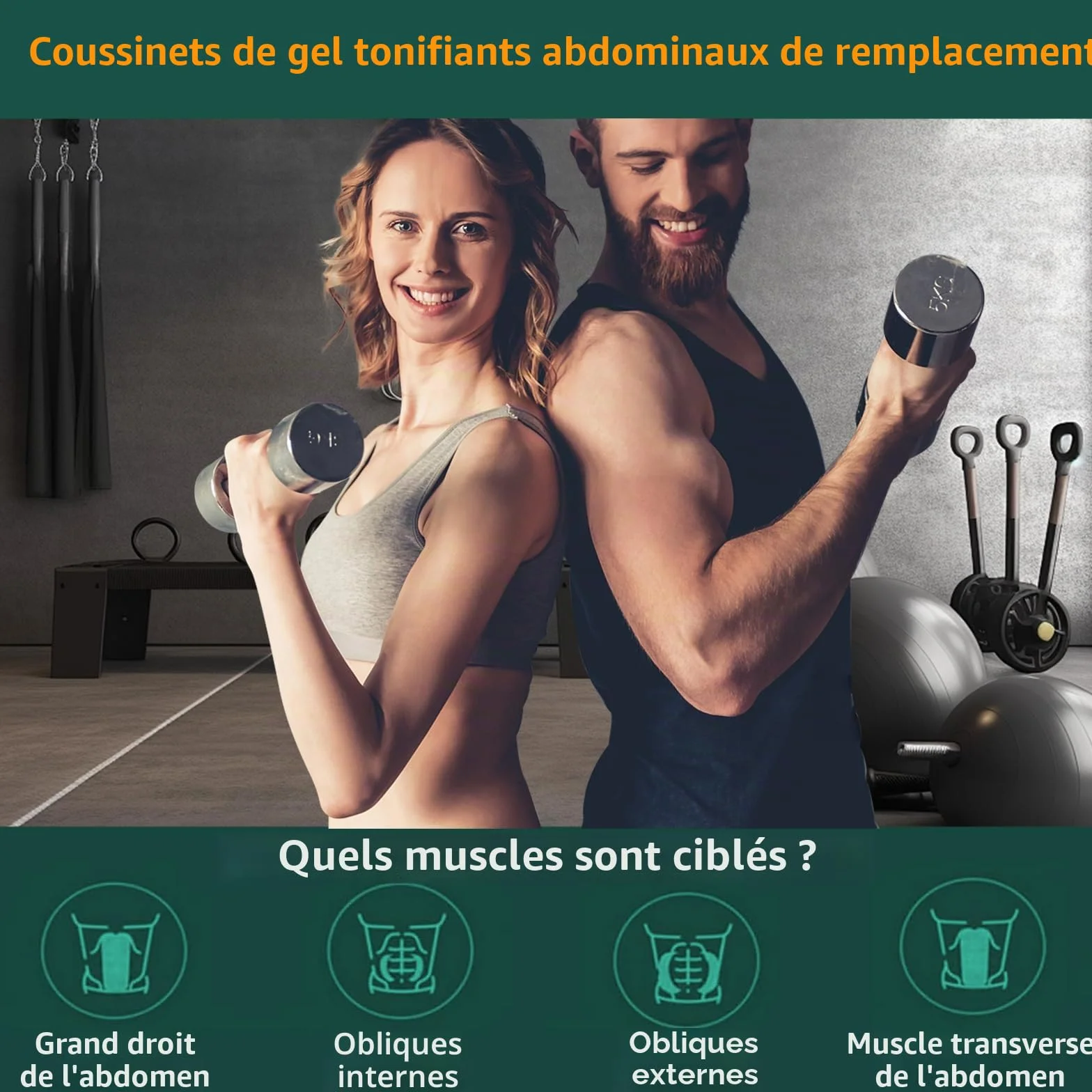 9 Pièces Électrode de Ceinture,Compatible avec Abs Series, 3 Sets Replacement Pads Électrode de Rechange pour Ceintures Musculation Abdominales