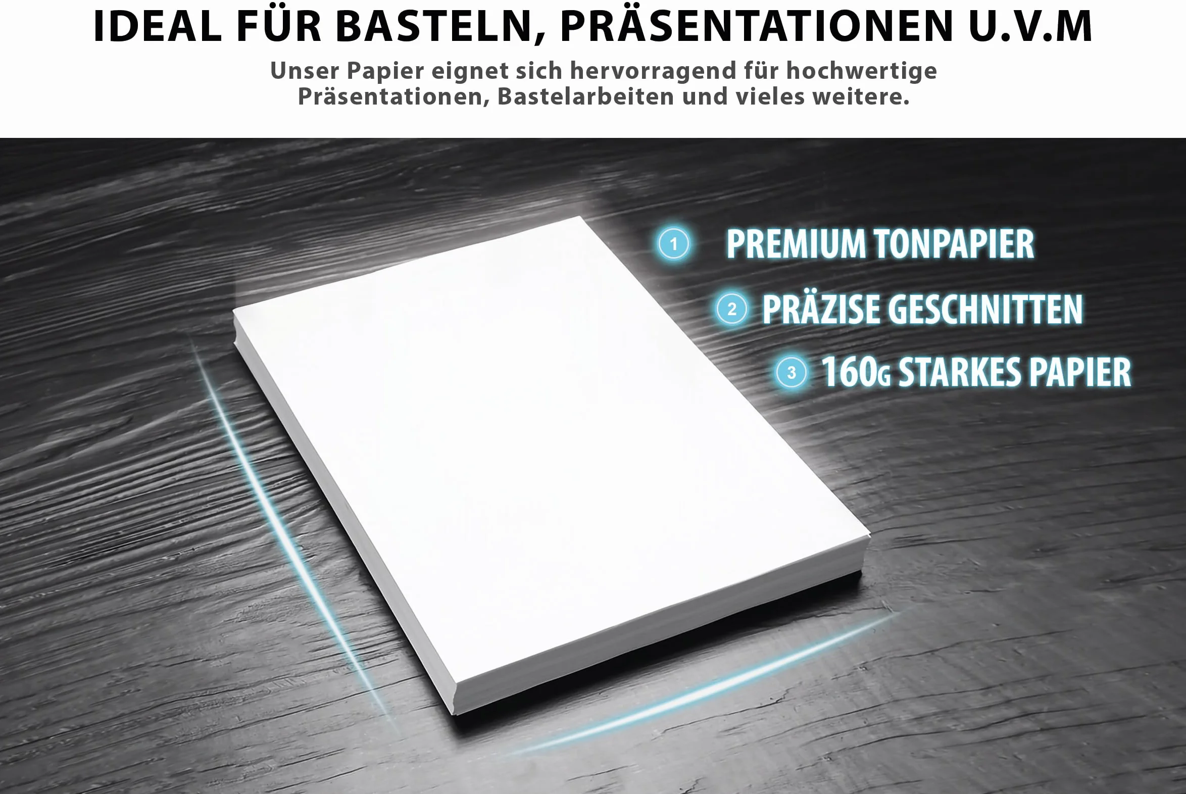Papier à dessin A4 160 g blanc pur Lot de 250 feuilles 21 x 29,7 cm