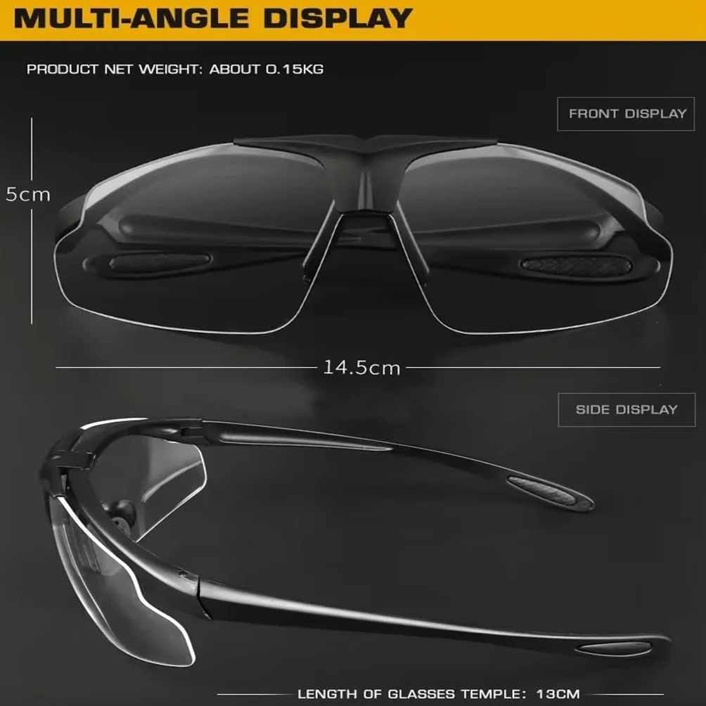 TS TAC-SKY Lunettes De Protection Rabattables À 3 Verres UV Sports Plein Air Hommes