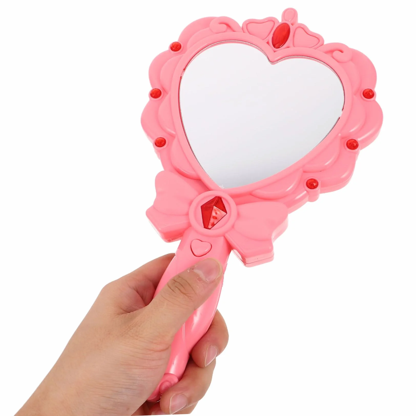 Miroir Magique en Plastique Rose Lumineux Jouet de Fête pour Enfants
