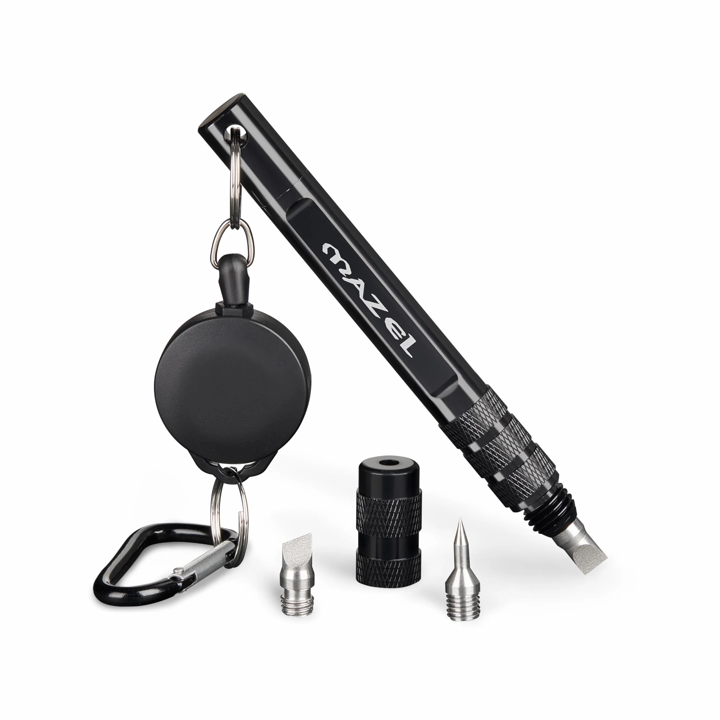 Aiguiseur de rainures 3 en 1 pour clubs de golf - Outil de nettoyage en aluminium avec cordon rétractable