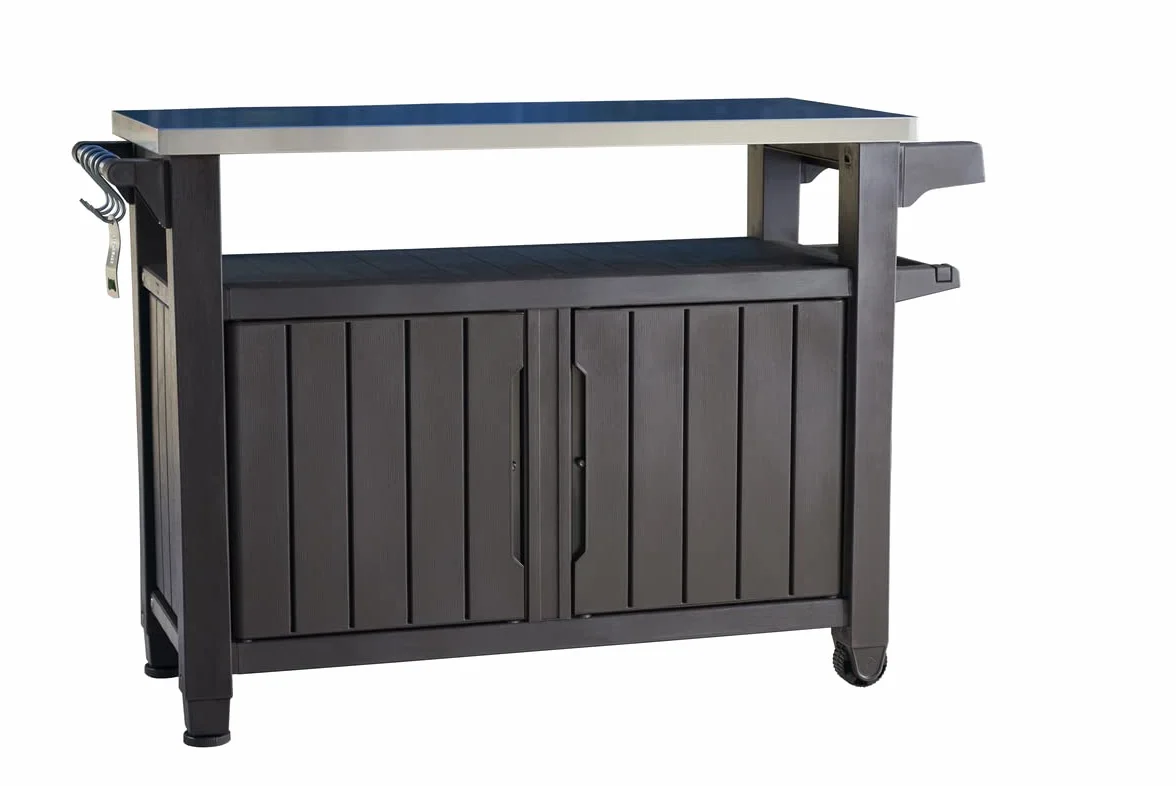 KETER Desserte barbecue gris UNITY XL 207 litrów 134 x 51.7 x 89.6 cm