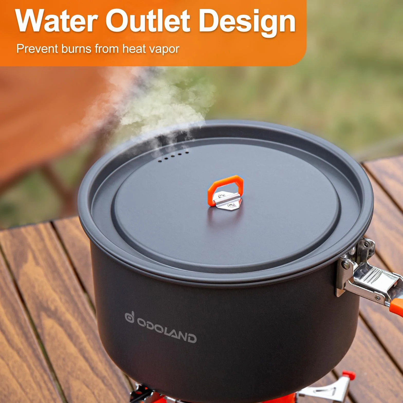 Ensemble de cuisine de camping Odoland - Parfait pour les aventures culinaires en plein air - Cuisine Extérieure de Camping