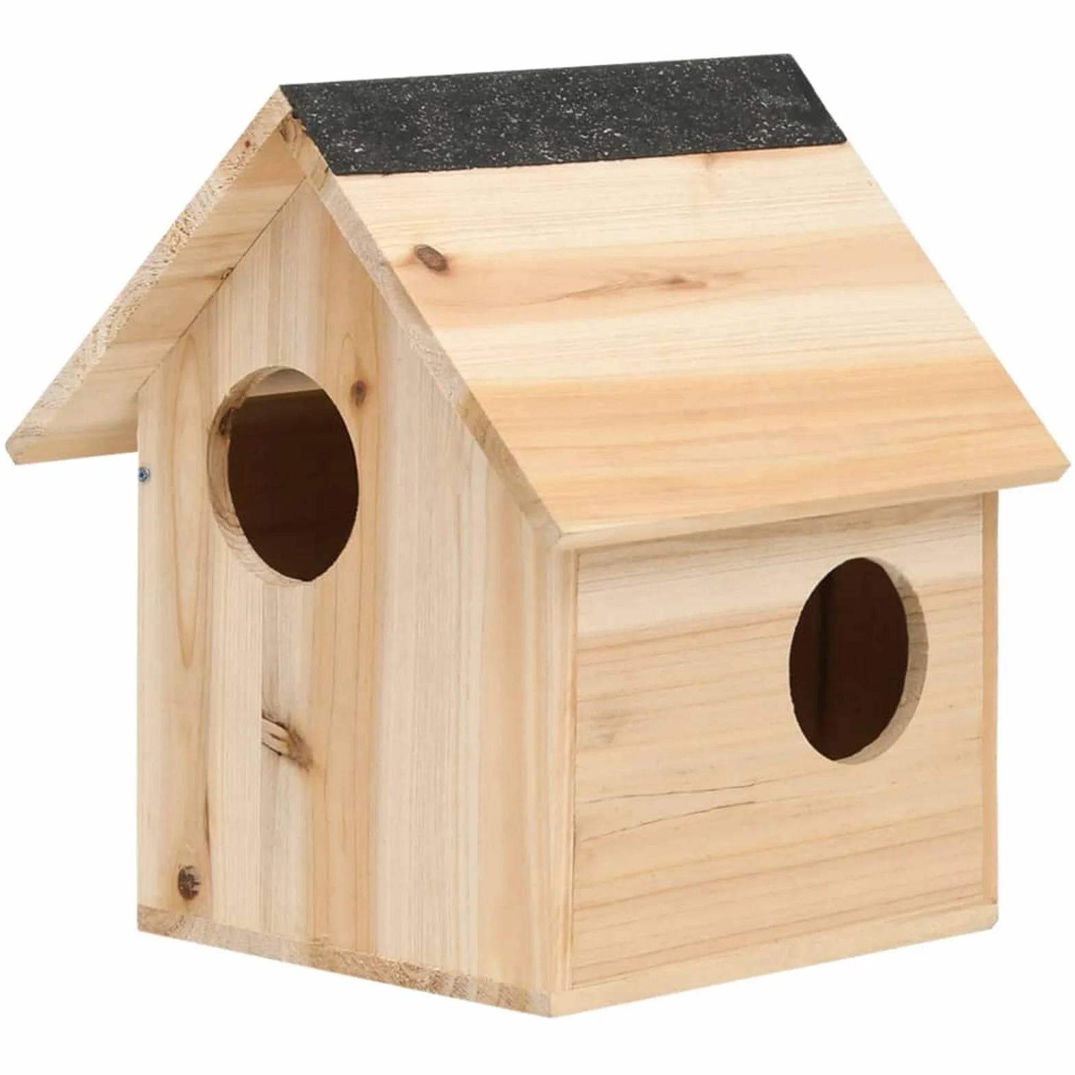 Tidyard Maison pour écureuils Nichoirs Bois de Sapin Massif 26x25x29 cm