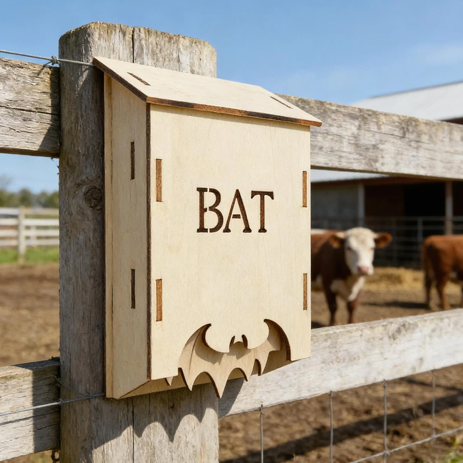 Maison d'extérieur pour chauve-souris en bois pour jardin et terrasse