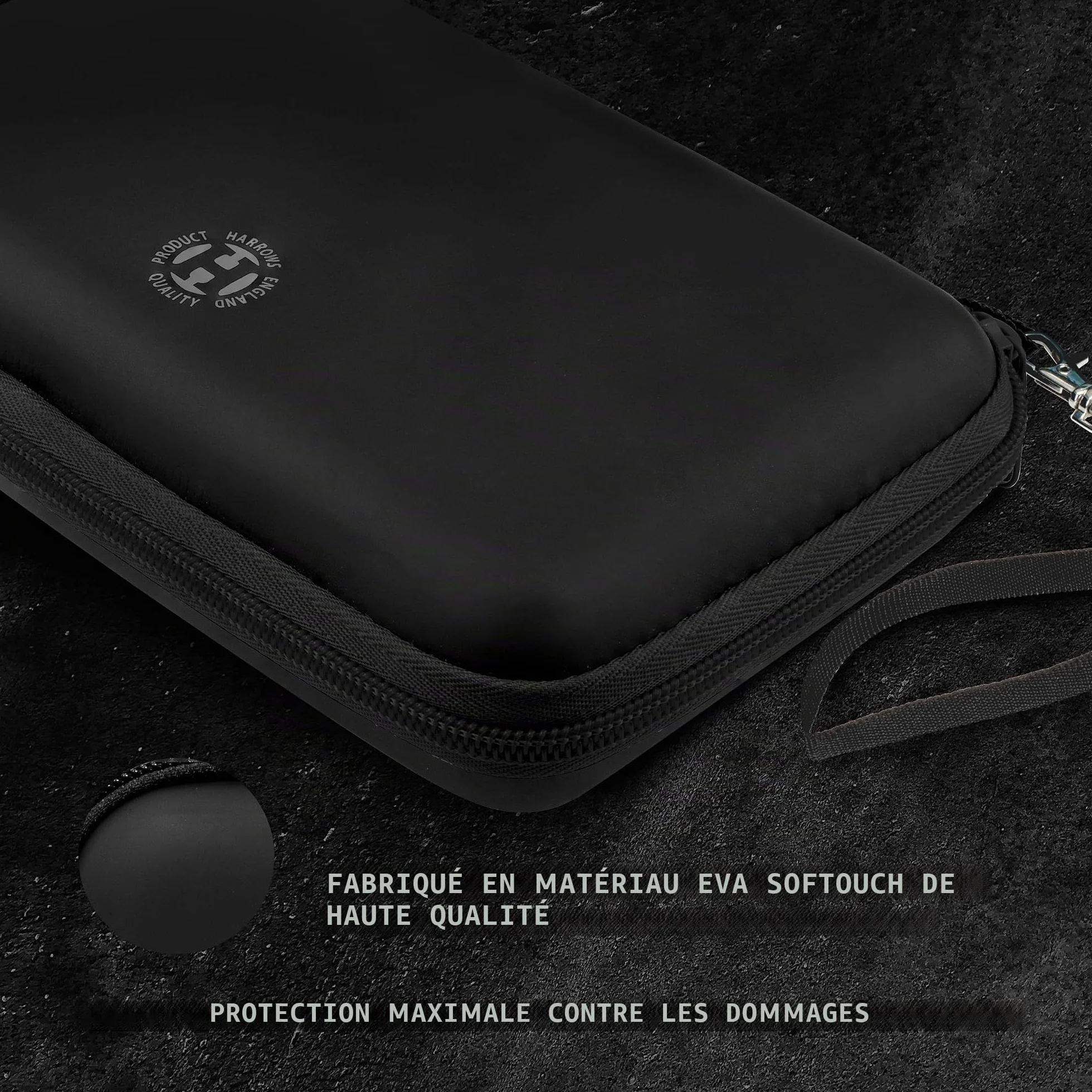 Harrows Étui de fléchettes Blaze Pro 6 – Support de fléchettes – Peut contenir 6 fléchettes entièrement assemblées – Matériau de Protection EVA – Accessoires de fléchettes Professionnels – Peut
