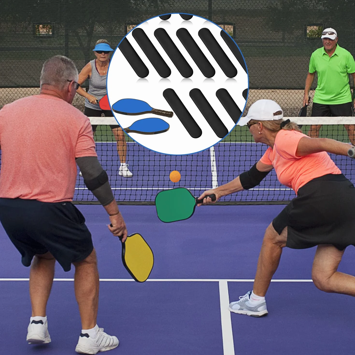 Bande de Plomb Pickleball Autocollante, 3g, Ruban de Plomb Adhésif pour Raquette, Protection de Bord, Augmentation Puissance Vitesse (Noir)