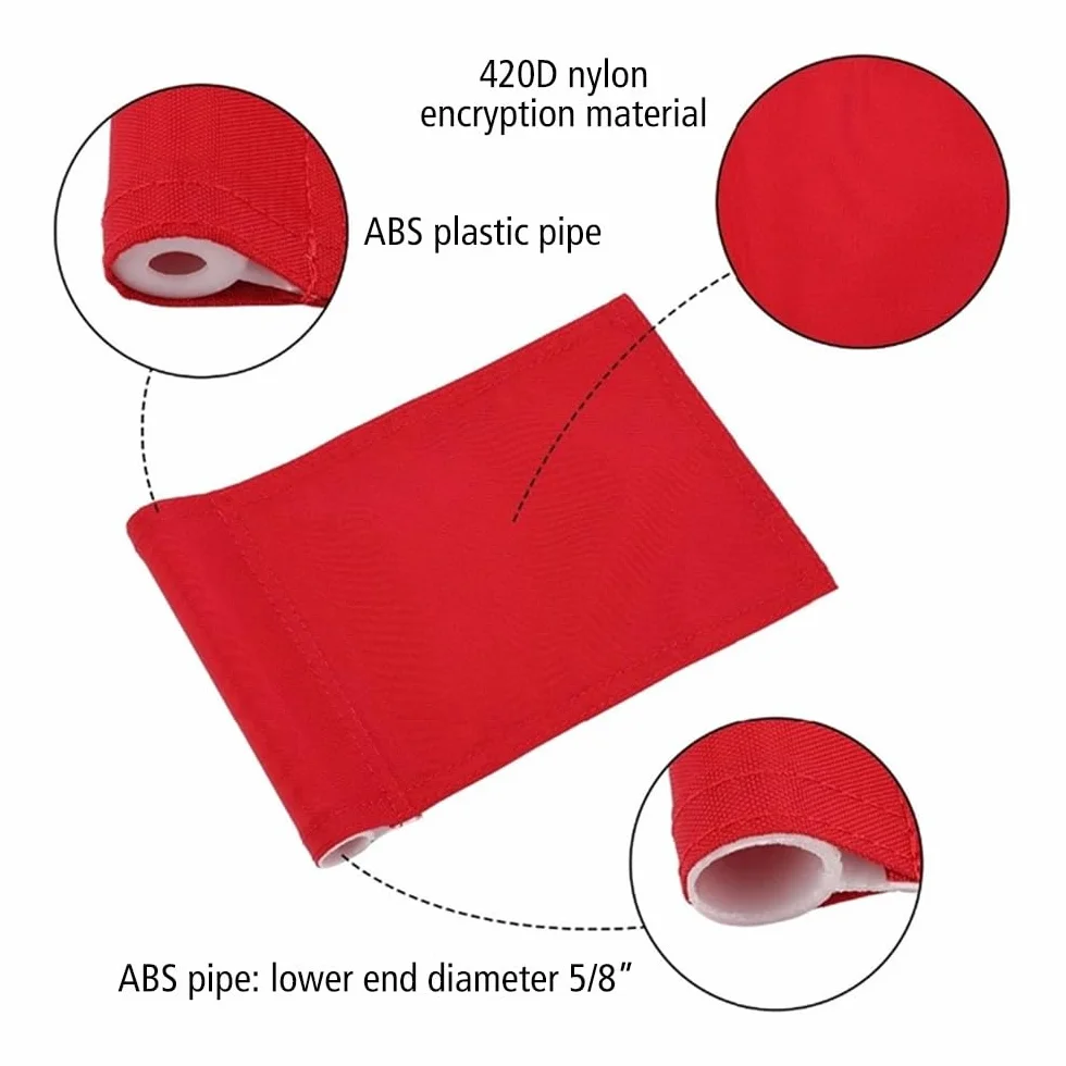4PCS Drapeaux de Golf, Mini Drapeau de Golf avec Tube pour Jardin Intérieur Extérieur