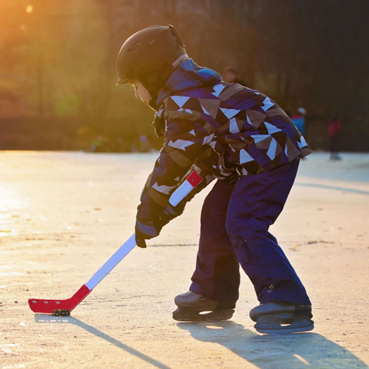 Ensemble de bâtons de hockey sur glace, hockey de rue résistant à l'usure léger pour garçons et filles
