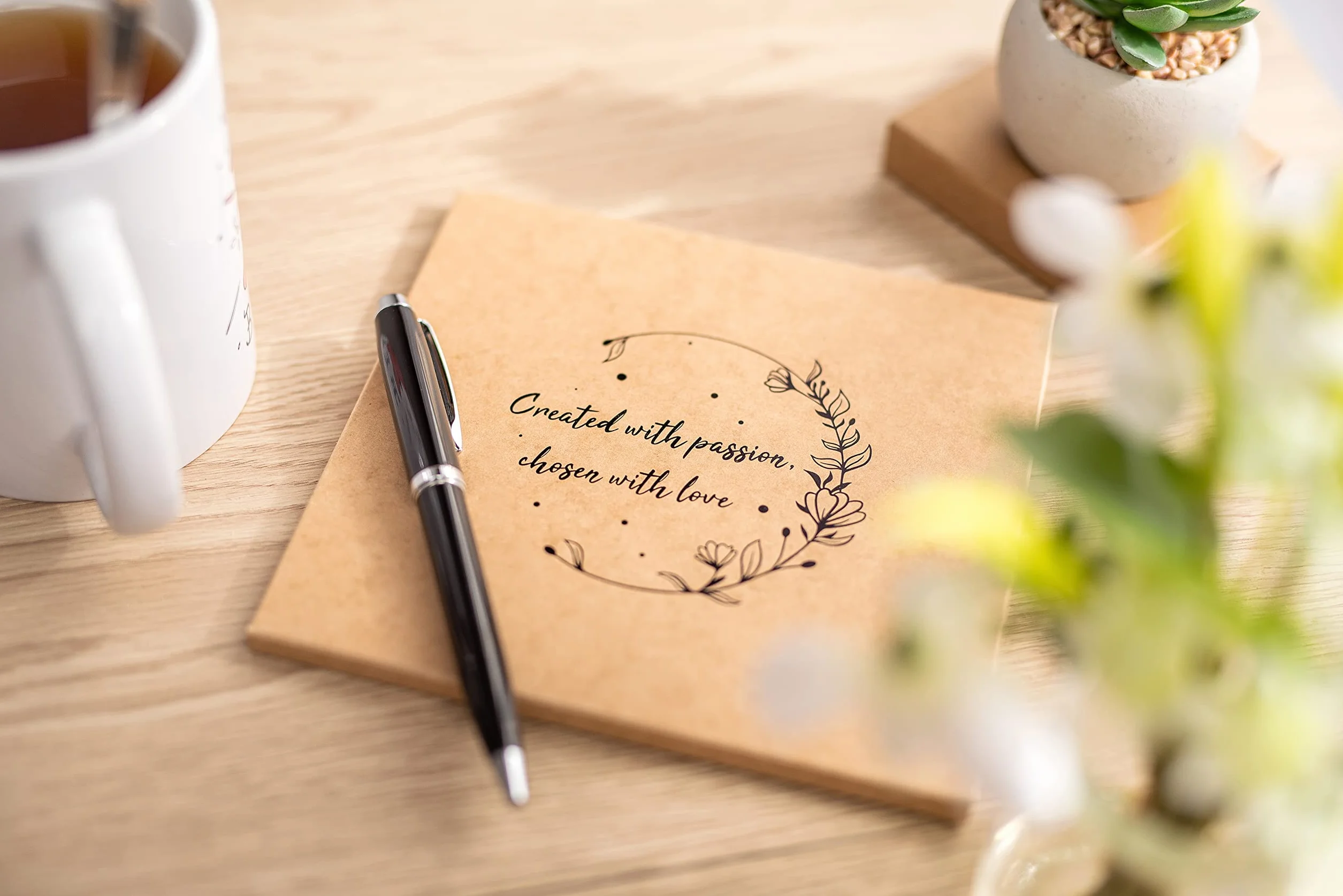 Cadeau Anniversaire de Mariage 1 an - Cœur Gravé en Bois pour Femme Homme