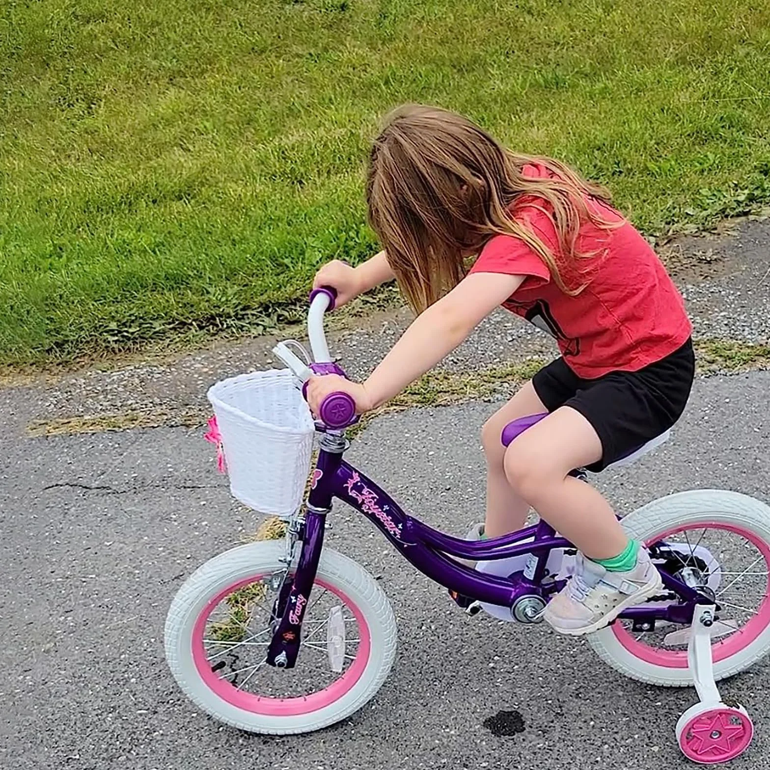 JOYSTAR 12/14/16/18 Pouces vélo pour Enfants de 2 à 9 Ans, vélo pour Filles de 12/14/16/18 Pouces avec stabilisateurs et Panier