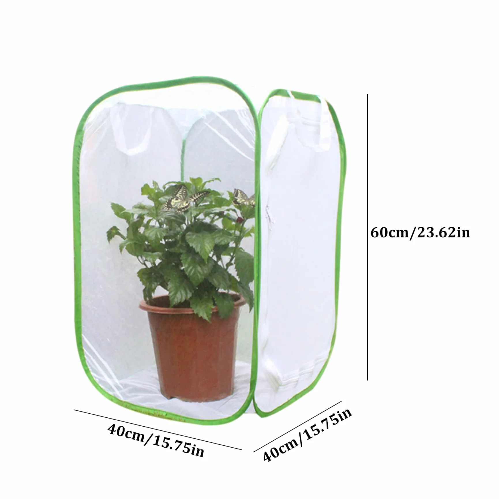 Cage en Maille Papillon 40x40x60cm Filet d'élevage Pliante pour Enfant