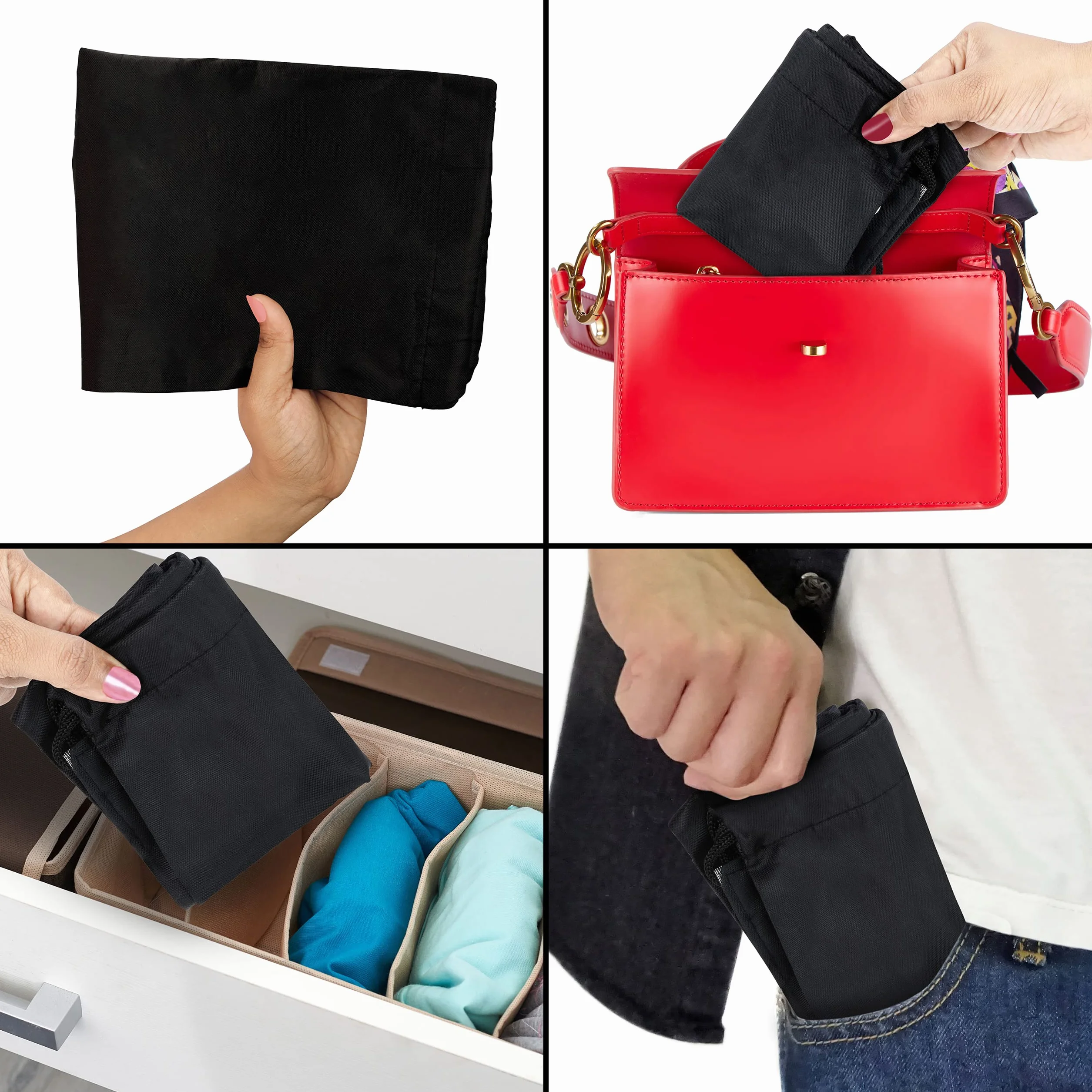 BELLE VOUS Sac de Gym à Cordon Noir (Lot de 12) - 42 x 35 cm - Sac a Dos Cordon pour le Sport, le Rangement, les Voyages et la Natation - Gym Sac Unisexe pour Hommes, Femmes, Adultes et Enfants