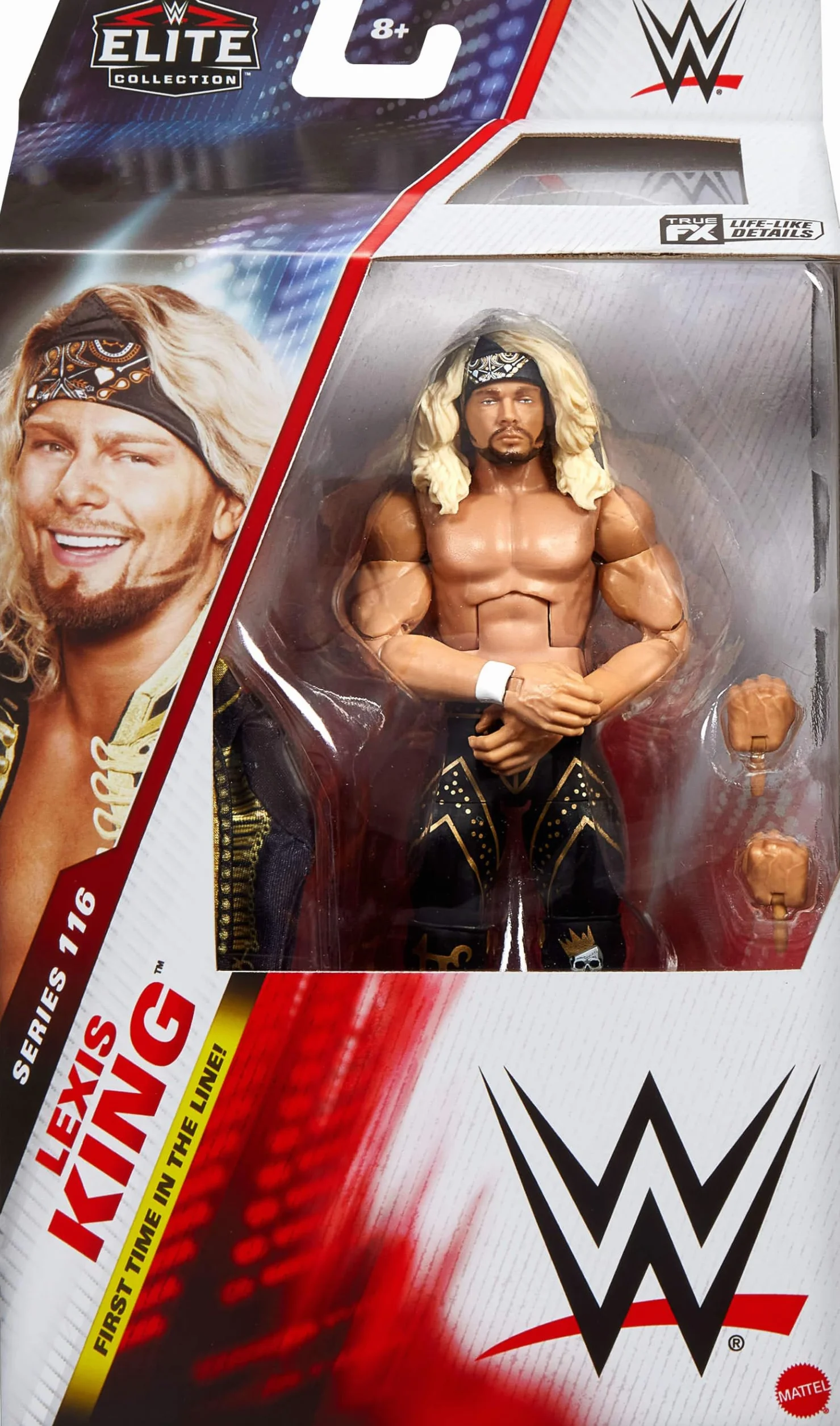 Mattel WWE Elite Action Figure & Accessories, Series #116 6-inch Collectible Lexis King with 25 Articulation Points & Swappable Hands