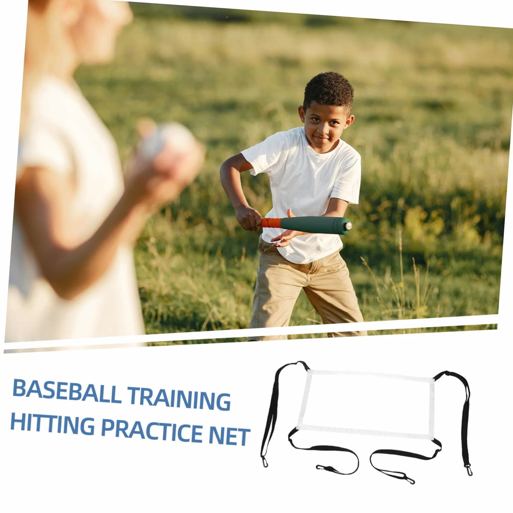 Kisangel Filet D'entraînement Lancer et Frappe pour Baseball et Softball en Polyester Hauteur Réglable, Cible de Lancer pour Entraînement Sportif