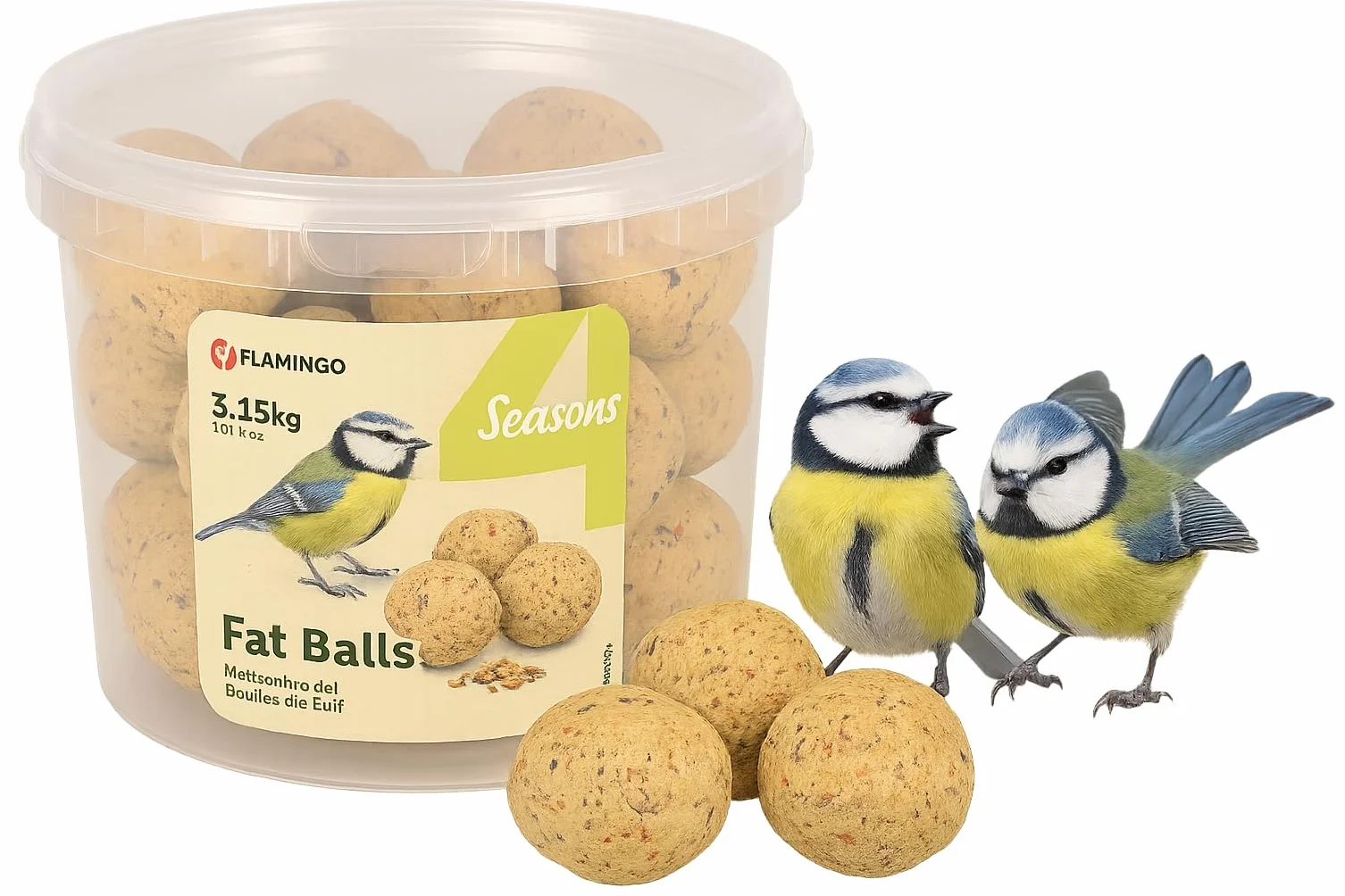 FLAMINGO 4 Seasons Boules De Graisse sans Filet 35PCS 3,15KG
