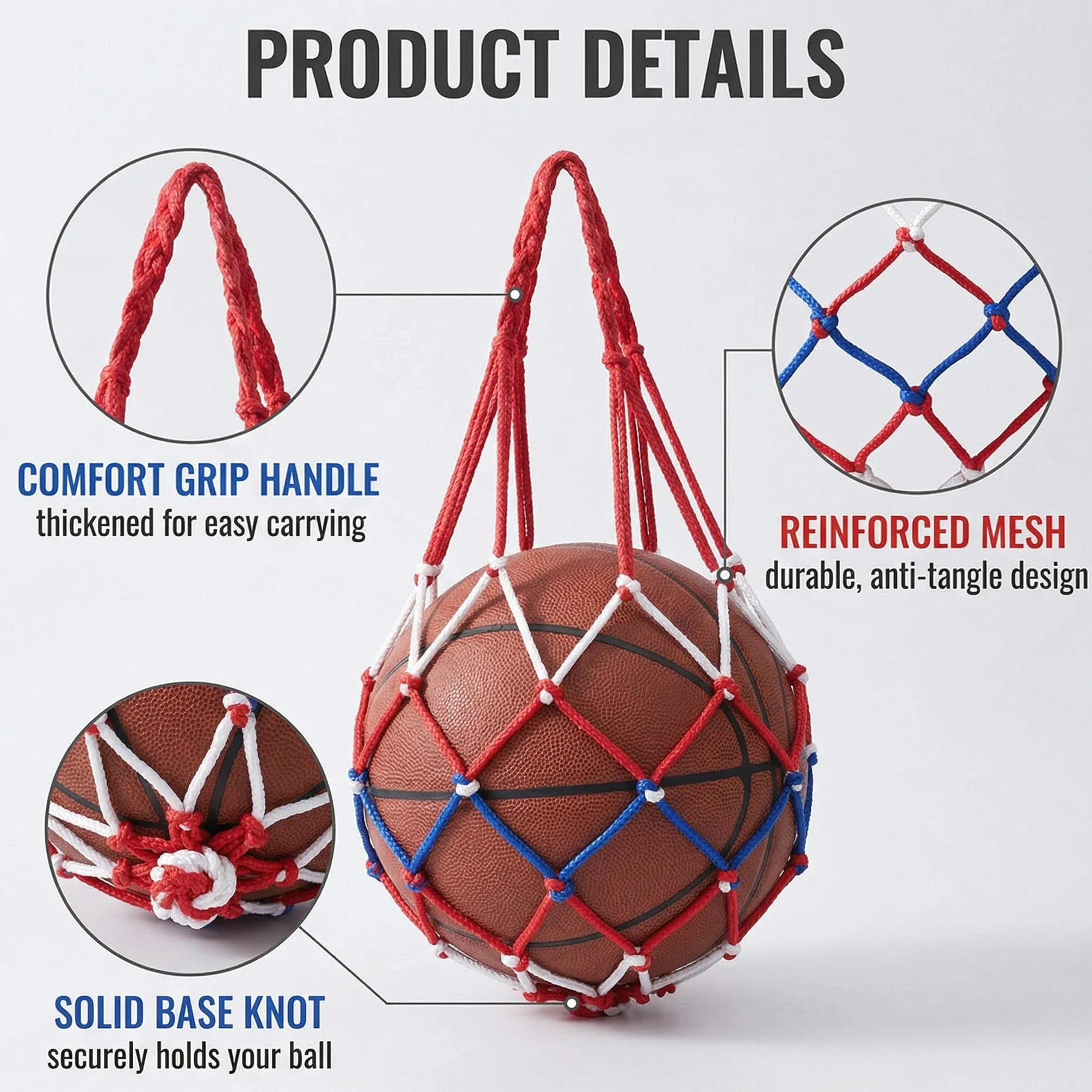 Sac à Ballons de Foot Grande Capacité, Lot De 2 Filets À Balles Portables, Filet Ballon De Foot, Sac Ballon De Basket, Filets De Balle Portables, Robuste pour Rugby et Volley-Ball