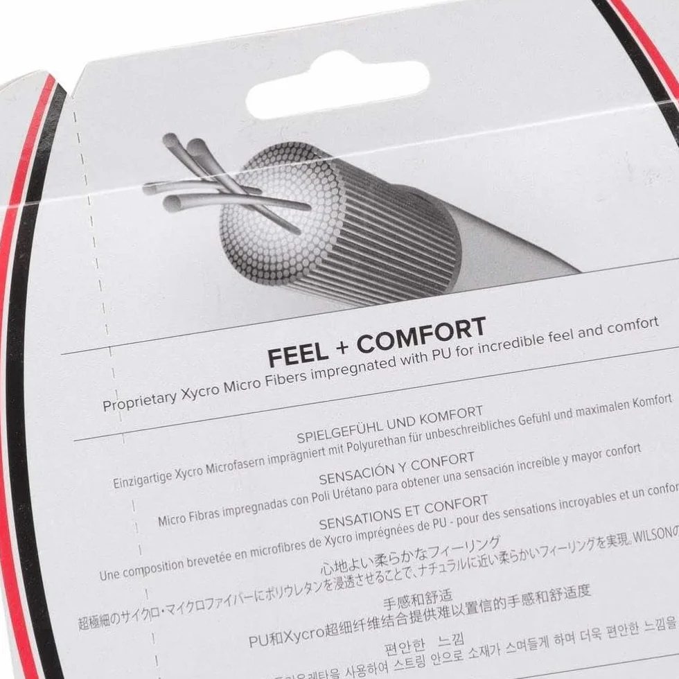 Wilson Tennis Racket String NXT Corde de contrôle Transparent/Naturel Taille 16G Unisexe