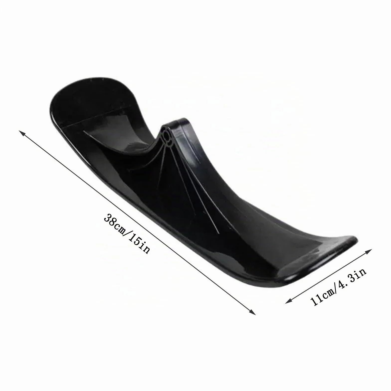 Lot de 2 patins à neige - Kit de conversion pour trottinette à neige - Kit de conversion - Planche de skate pliable - Accessoire de vélo d'hiver pour enfants - Accessoires de traîneau à deux roues -