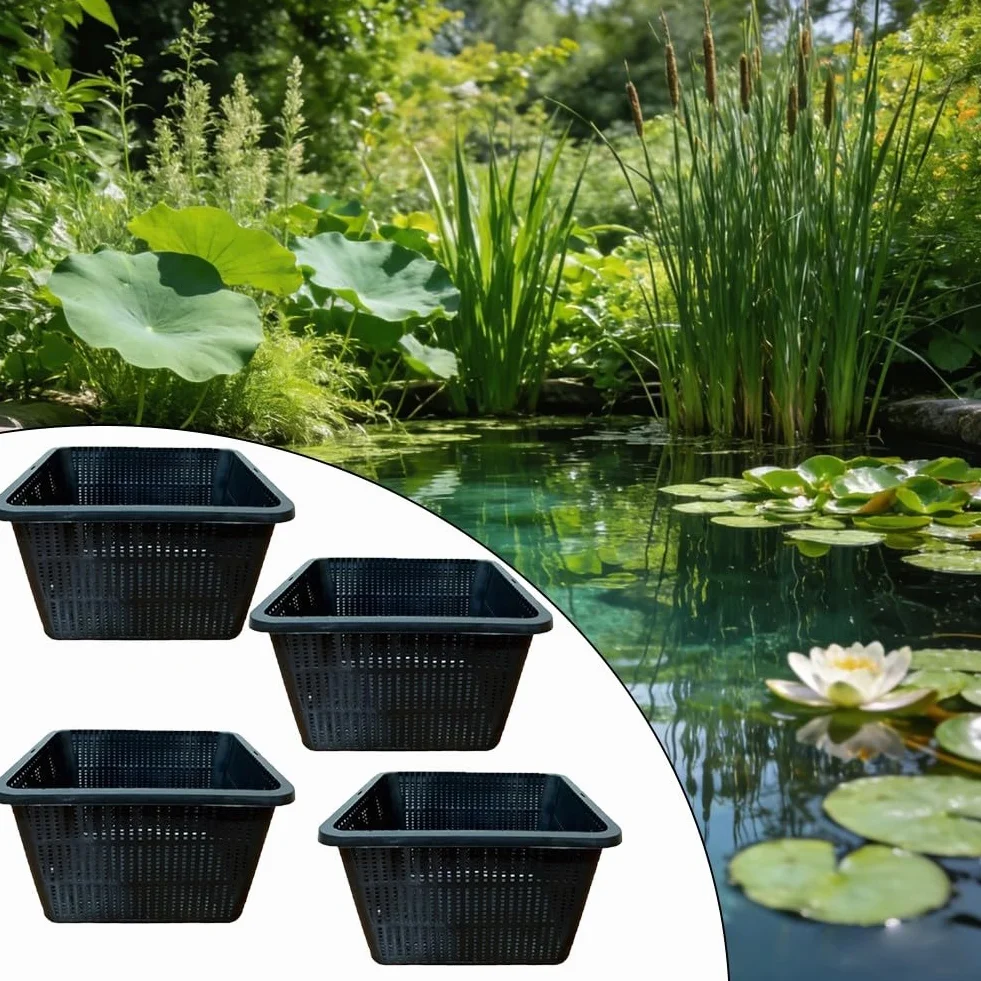 Lot de 4 paniers de plantes hydroponiques en maille pour DWC et culture drainage