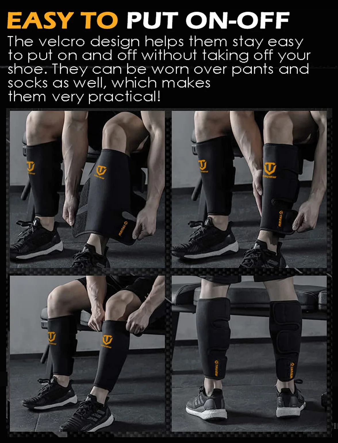 TAVIEW Protège-tibias pour haltérophilie - En néoprène de 5 mm d'épaisseur - Pour soulever les tibias, pantalons et collants d'entraînement - Protection ultime du tibia
